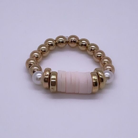 NWT Wool + Pepper Co. Beaded Stackable Ring - Picture 2 of 5